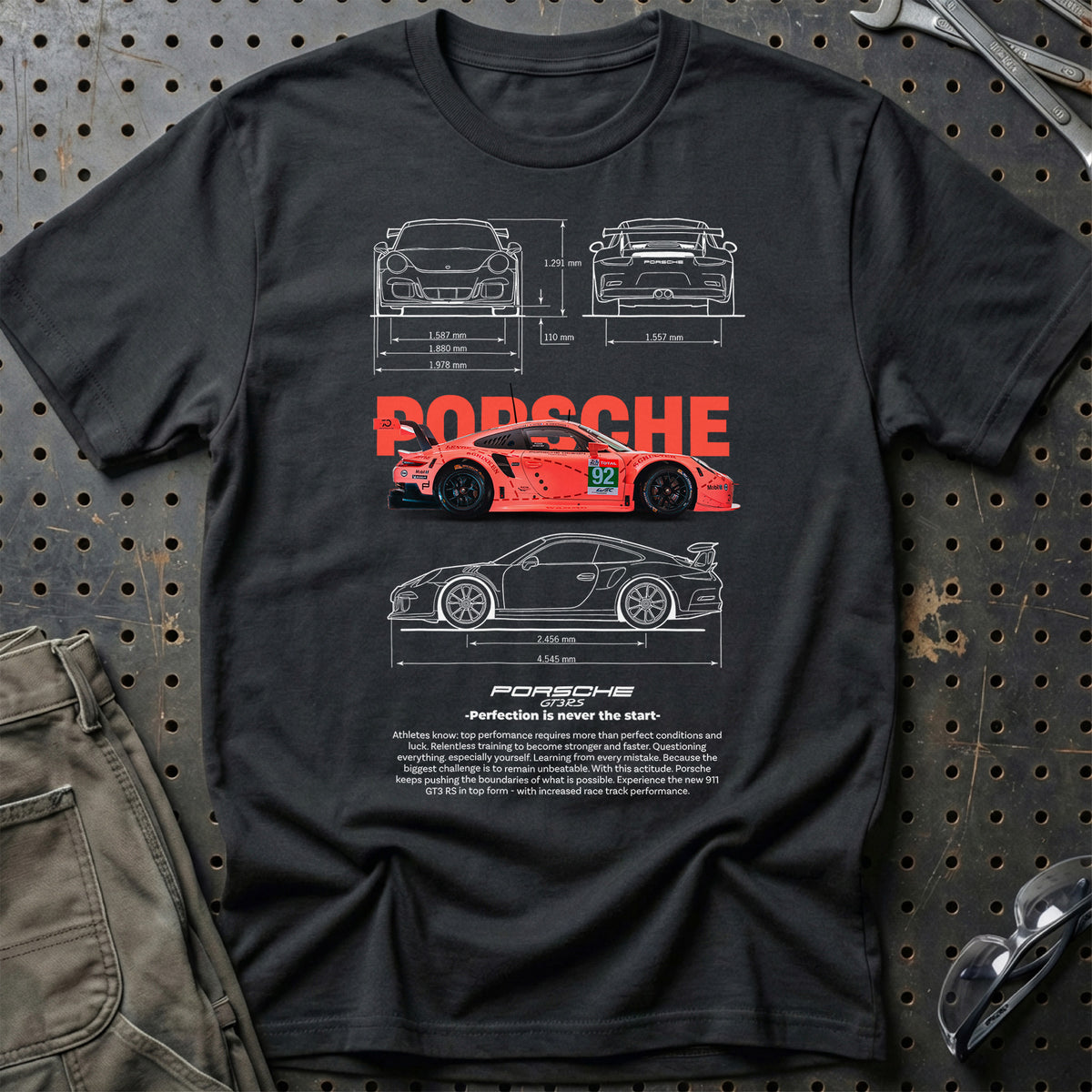 
Porsche 911 GT3 RS T-Shirt – Sort