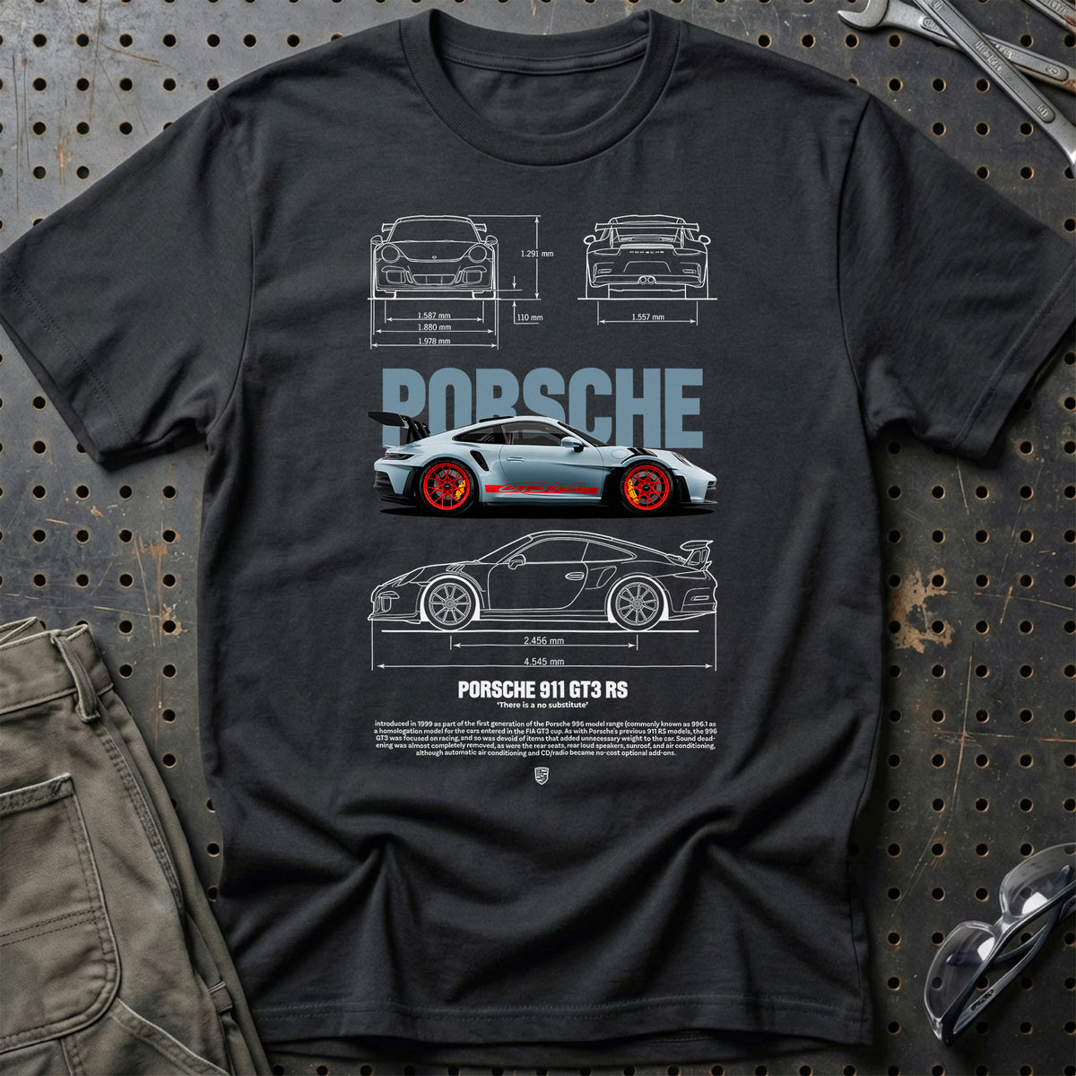 
Porsche 911 GT3 RS T-Shirt – Sort