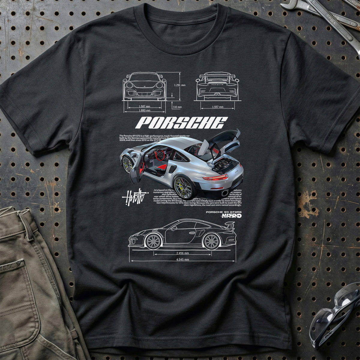 
Porsche 911 GT2 RS T-Shirt – Sort