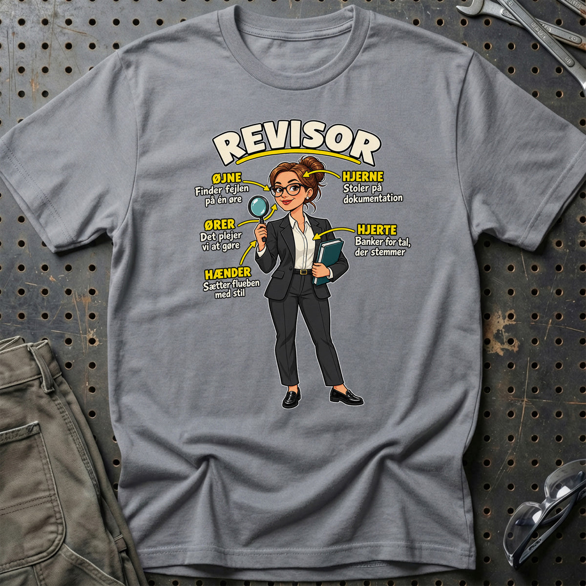 
Revisor – Anatomi – Kvindeligt motiv – Unisex T-Shirt – Grå Sport