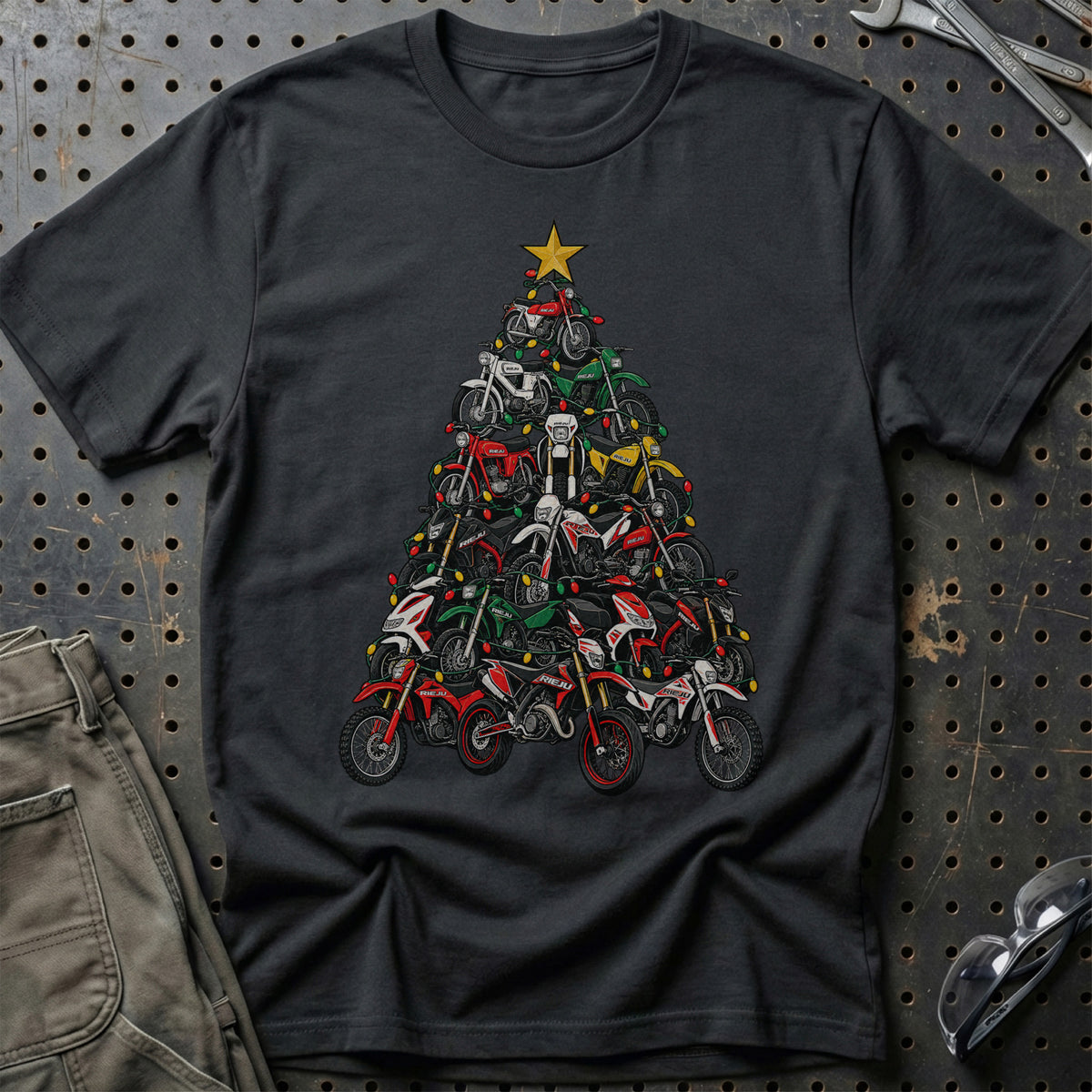 Rieju Juletræ T-Shirt – Sort