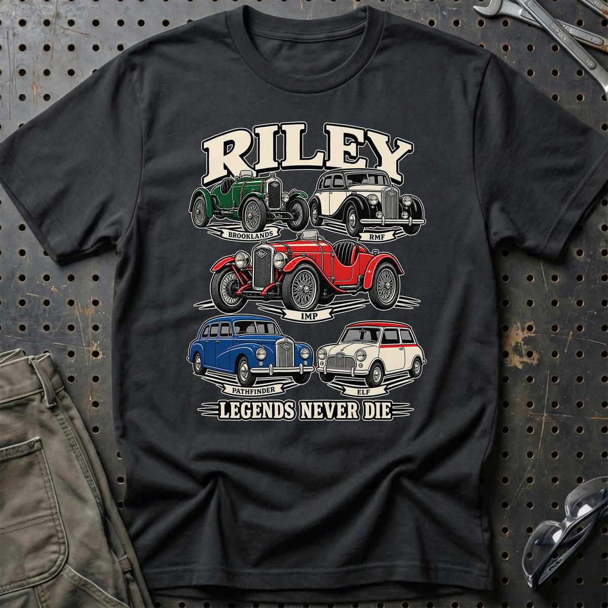Riley Legends Never Die T-Shirt – Sort
