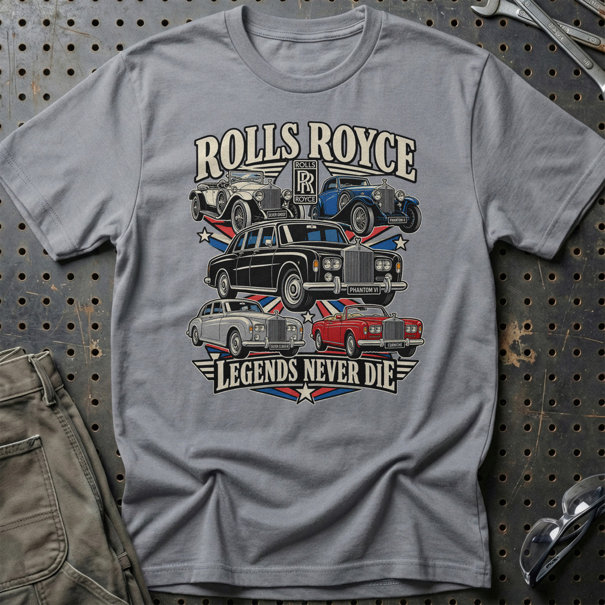 Rolls-Royce Legends Never Die T-Shirt – Grå Sport
