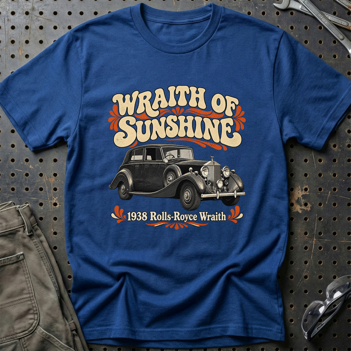 
Rolls-Royce Wraith 1938 – Wraith of Sunshine T-Shirt – Blå Royal