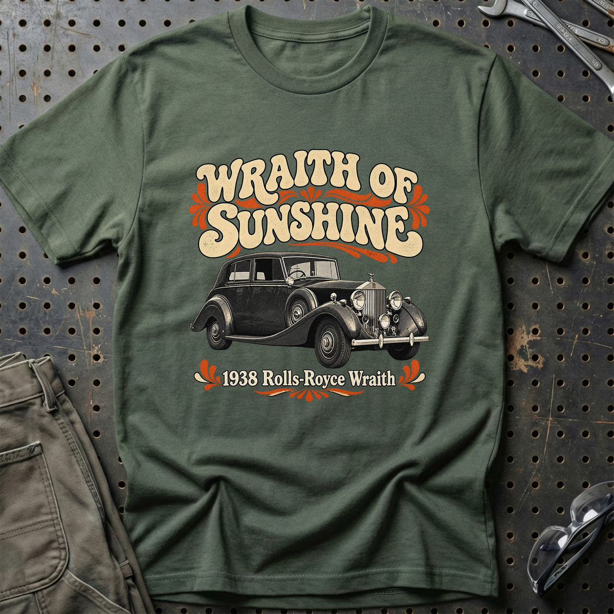 
Rolls-Royce Wraith 1938 – Wraith of Sunshine T-Shirt – Grøn Militær