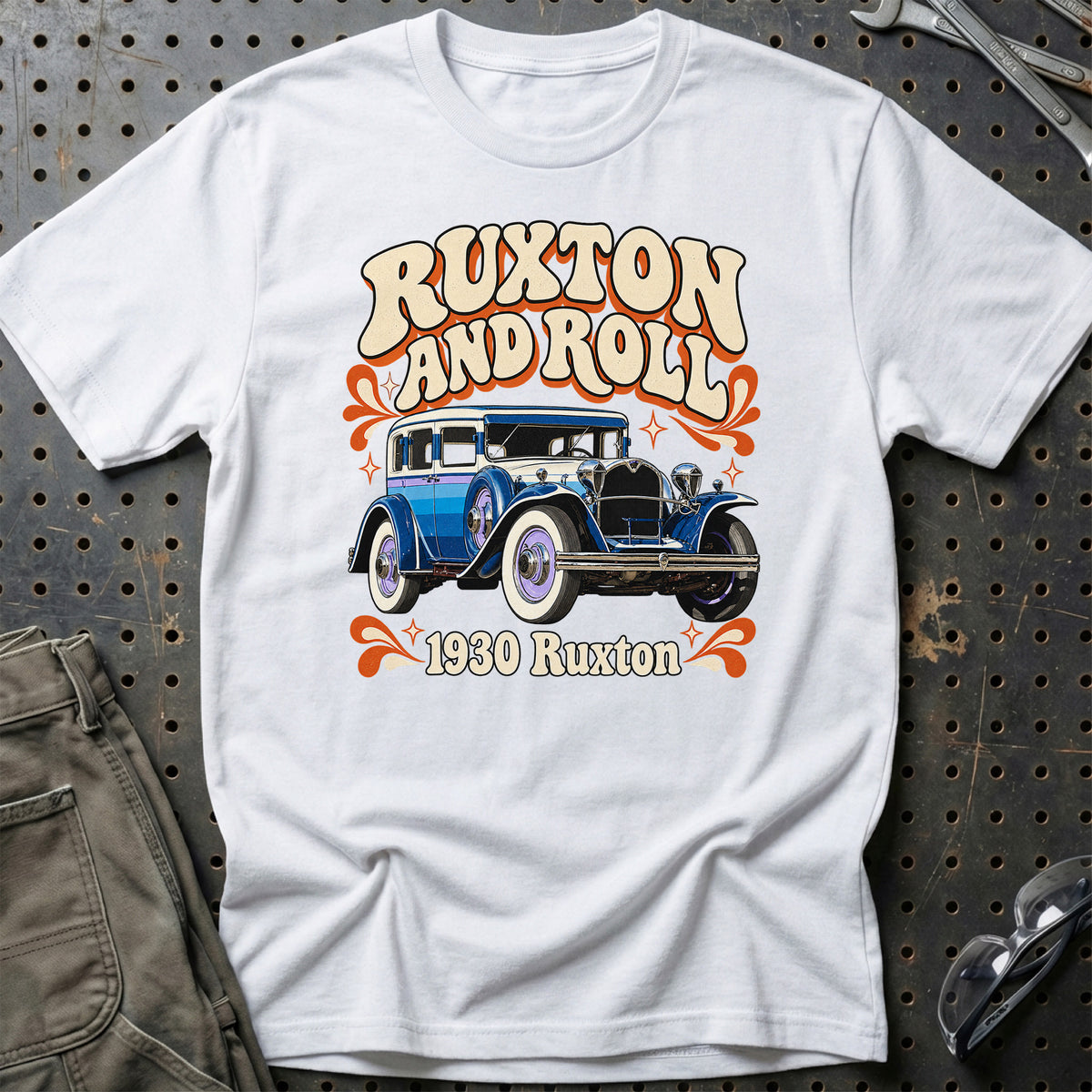 
Ruxton 1930 – Ruxton and Roll T-Shirt – Hvid