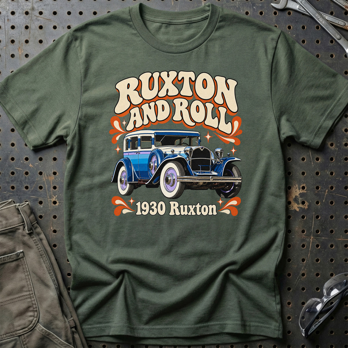 
Ruxton 1930 – Ruxton and Roll T-Shirt – Grøn Militær