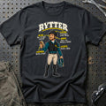 
Rytter – Anatomi – Mand – Unisex T-Shirt – Sort