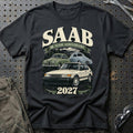 
Saab – 80 Years Anniversary 2027 T-Shirt – Sort