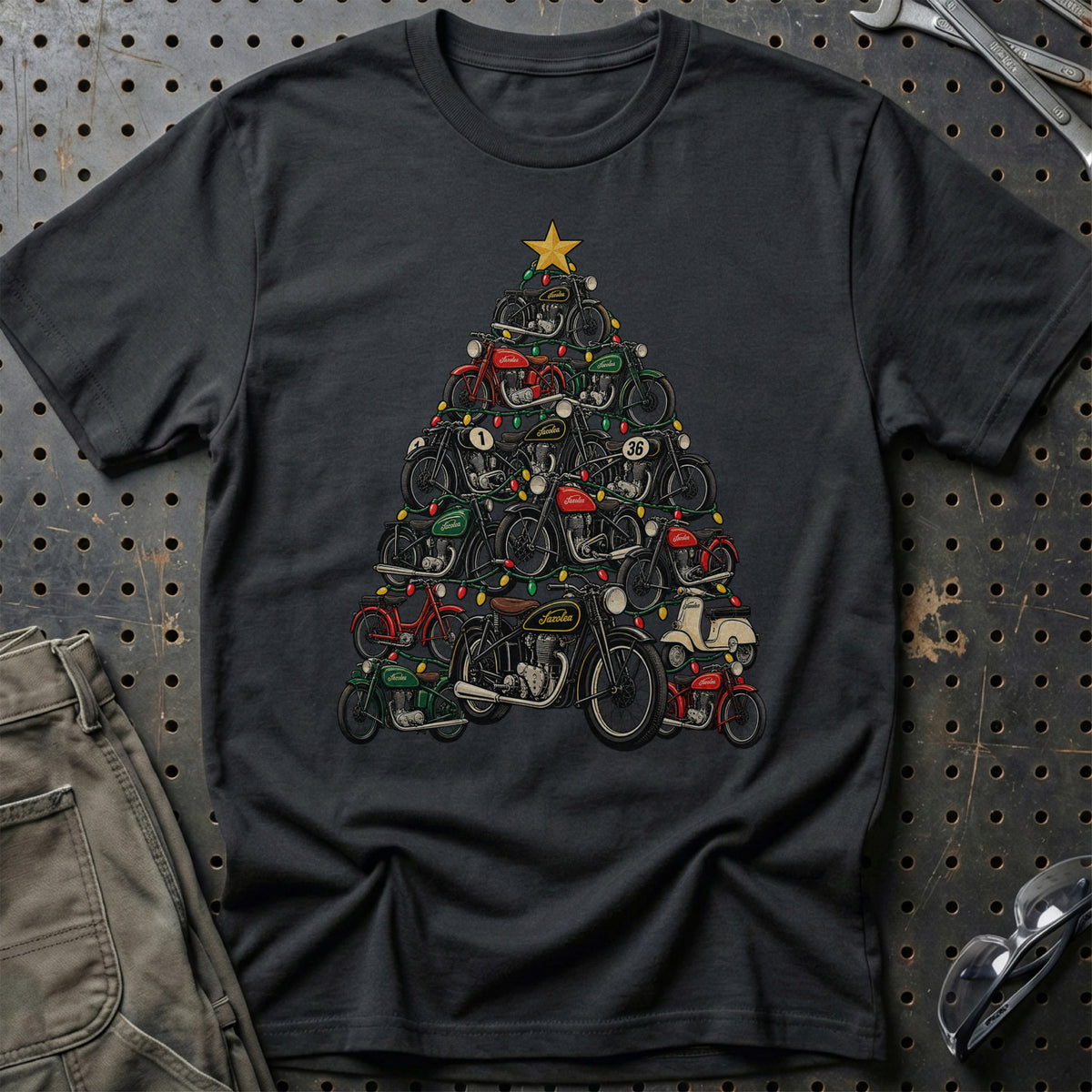 Saroléa Juletræ T-Shirt – Sort