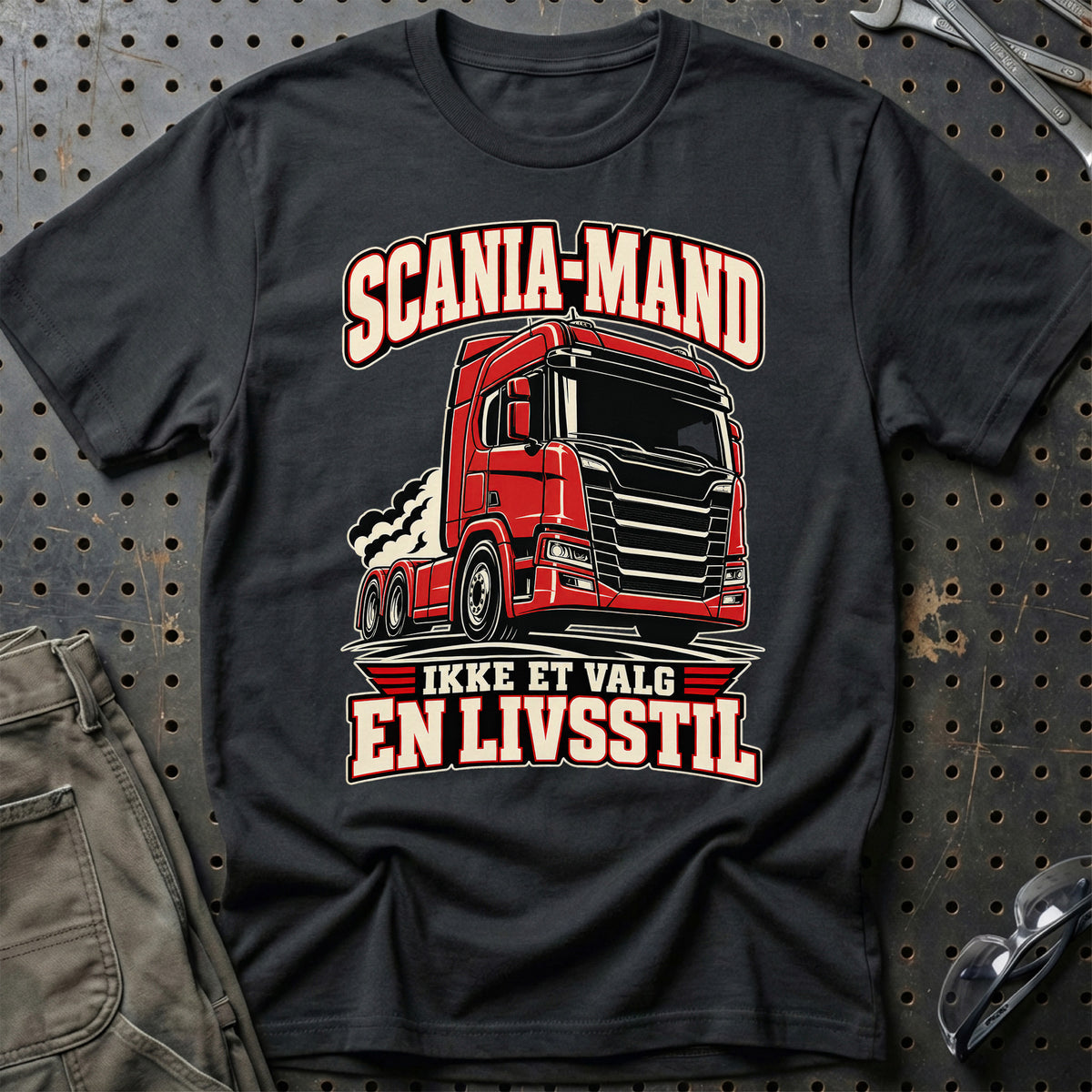 Scania-Mand – Ikke Et Valg – En Livsstil T-Shirt – Sort