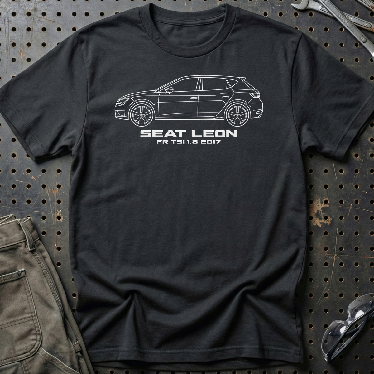 Seat Leon FR TSI 1.8 2017 Outline T-Shirt – Sort