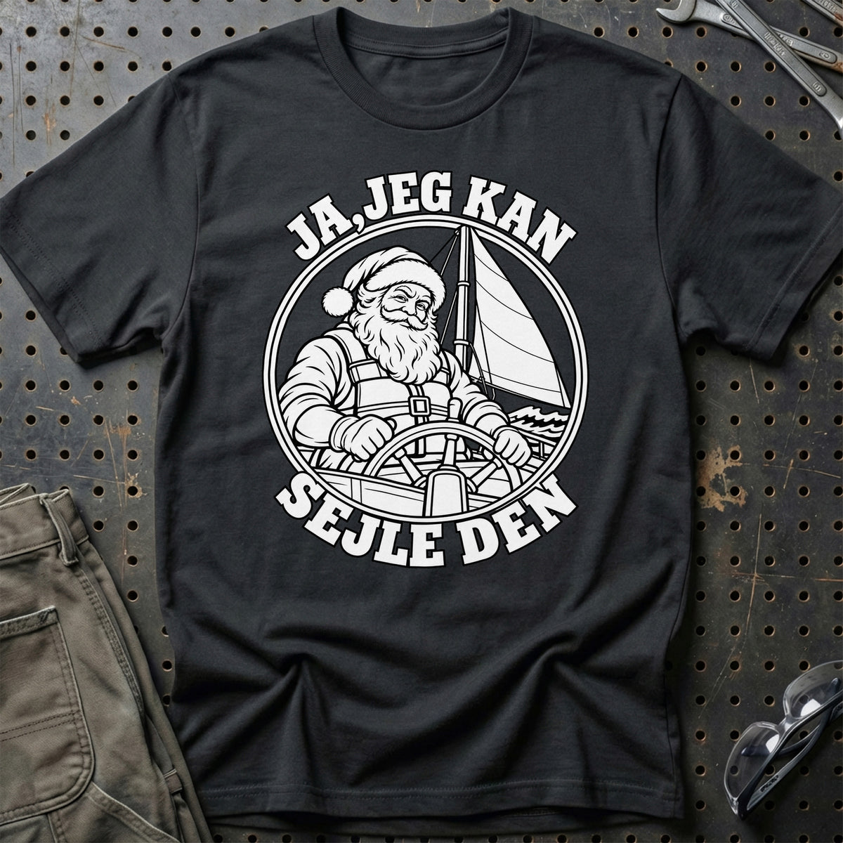 
Sejler – Julemanden kan sejle den – Unisex T-Shirt – Sort