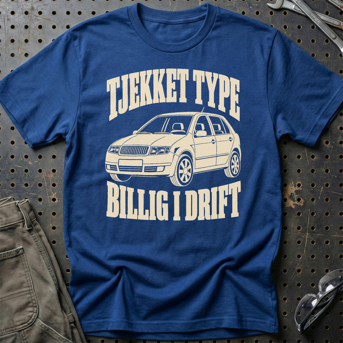 
Škoda Fabia I 6Y – Tjekket type billig i drift – Unisex T-Shirt – Blå Royal