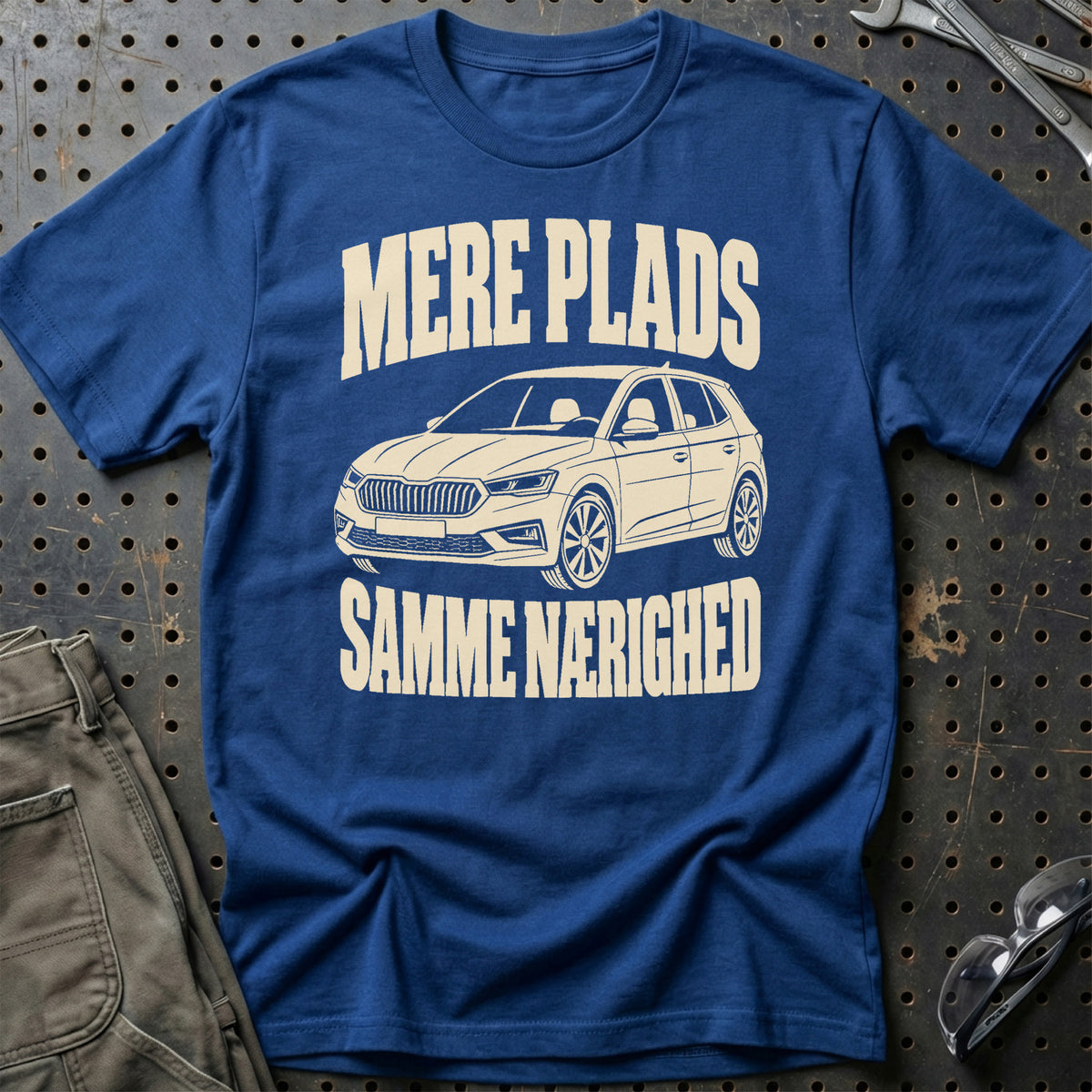 
Škoda Fabia IV – Mere plads samme nærighed – Unisex T-Shirt – Blå Royal