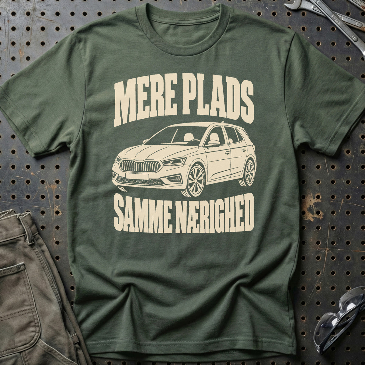 
Škoda Fabia IV – Mere plads samme nærighed – Unisex T-Shirt – Grøn Militær