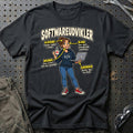 Softwareudvikler – Anatomi T-Shirt – Sort