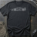SSC Tuatara Striker Outline T-Shirt – Sort