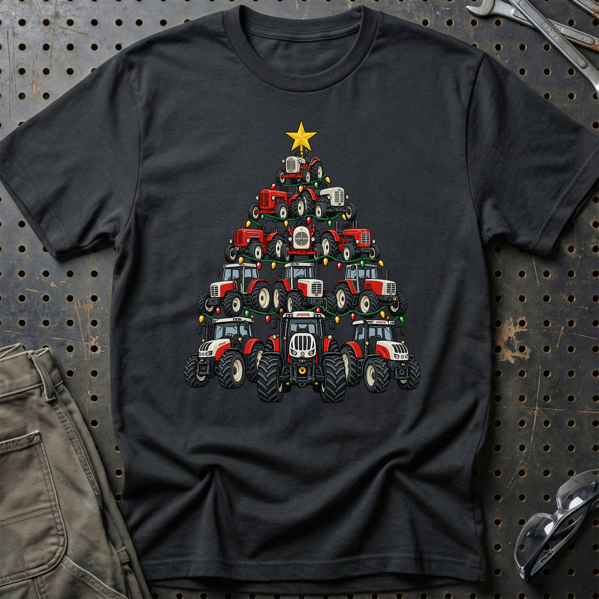 Steyr Juletræ T-Shirt – Sort