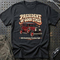 
Studebaker President Eight 1928 – President of Good Times T-Shirt – Sort