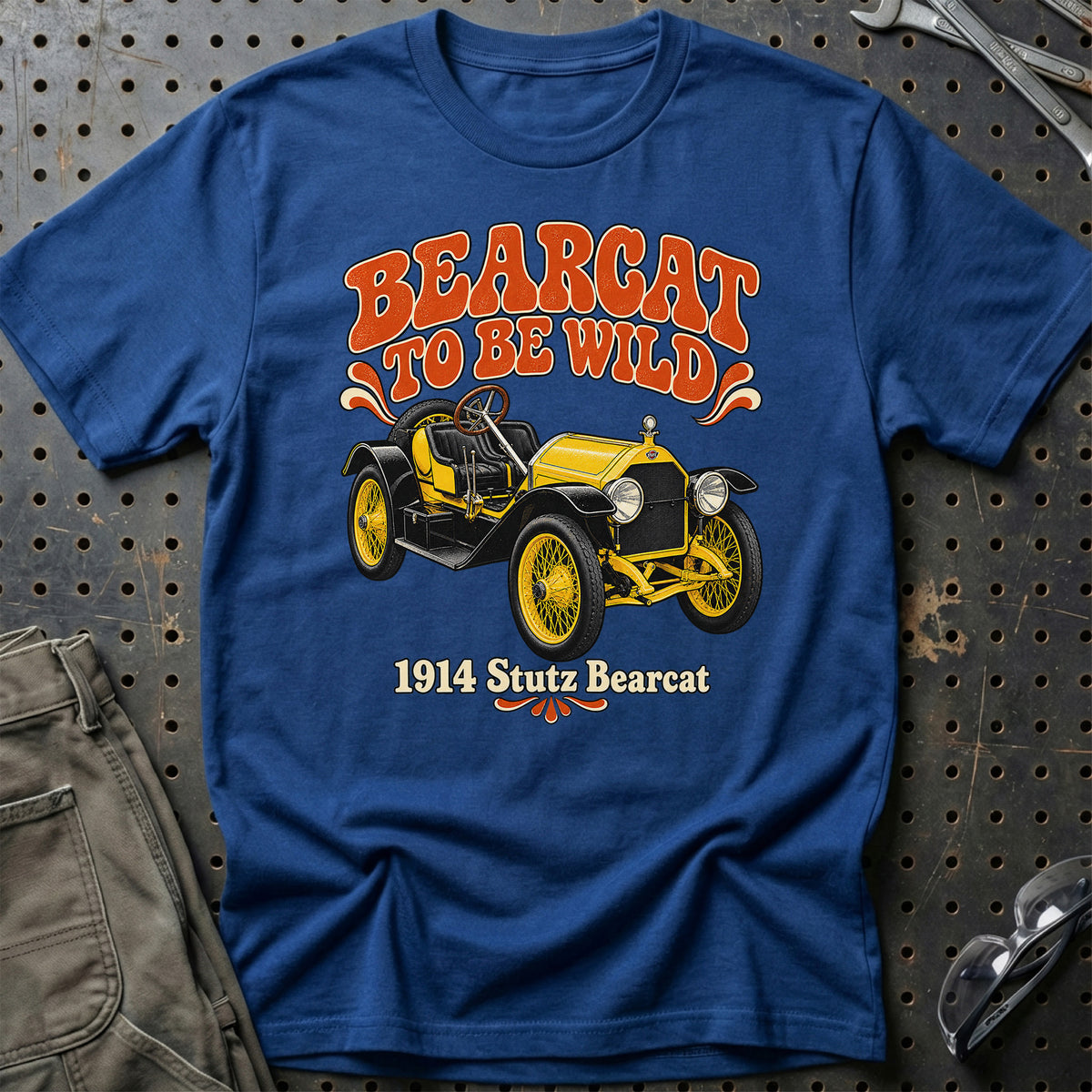 
Stutz Bearcat 1914 – Bearcat to Be Wild T-Shirt – Blå Royal