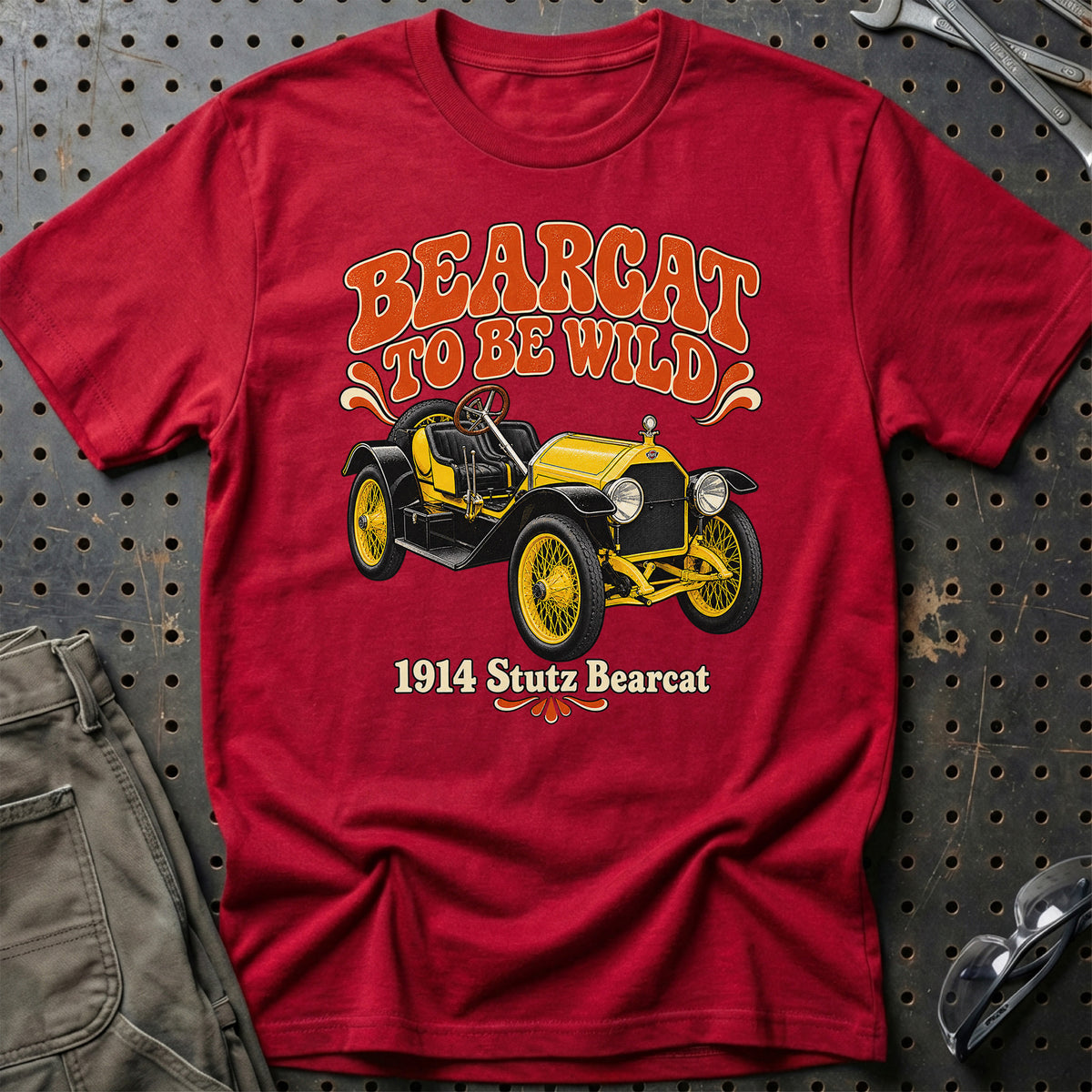 
Stutz Bearcat 1914 – Bearcat to Be Wild T-Shirt – Rød