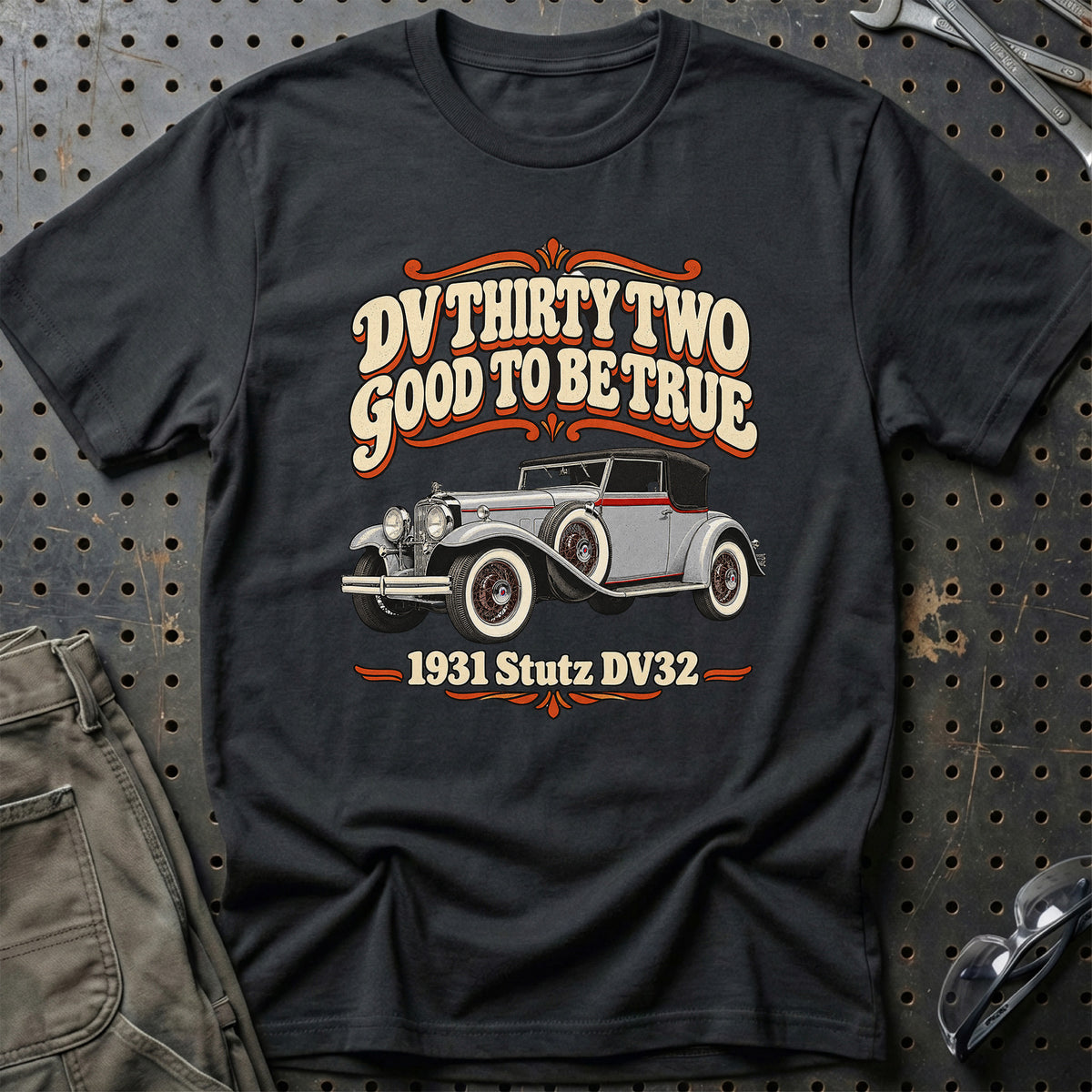 
Stutz DV32 1931 – DV Thirty Two Good to Be True T-Shirt – Sort