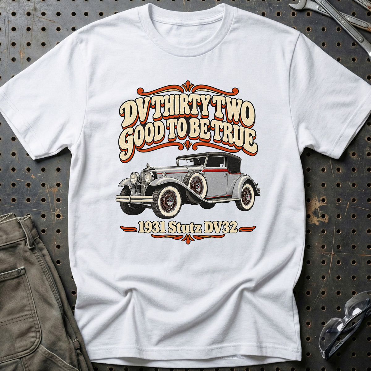 
Stutz DV32 1931 – DV Thirty Two Good to Be True T-Shirt – Hvid