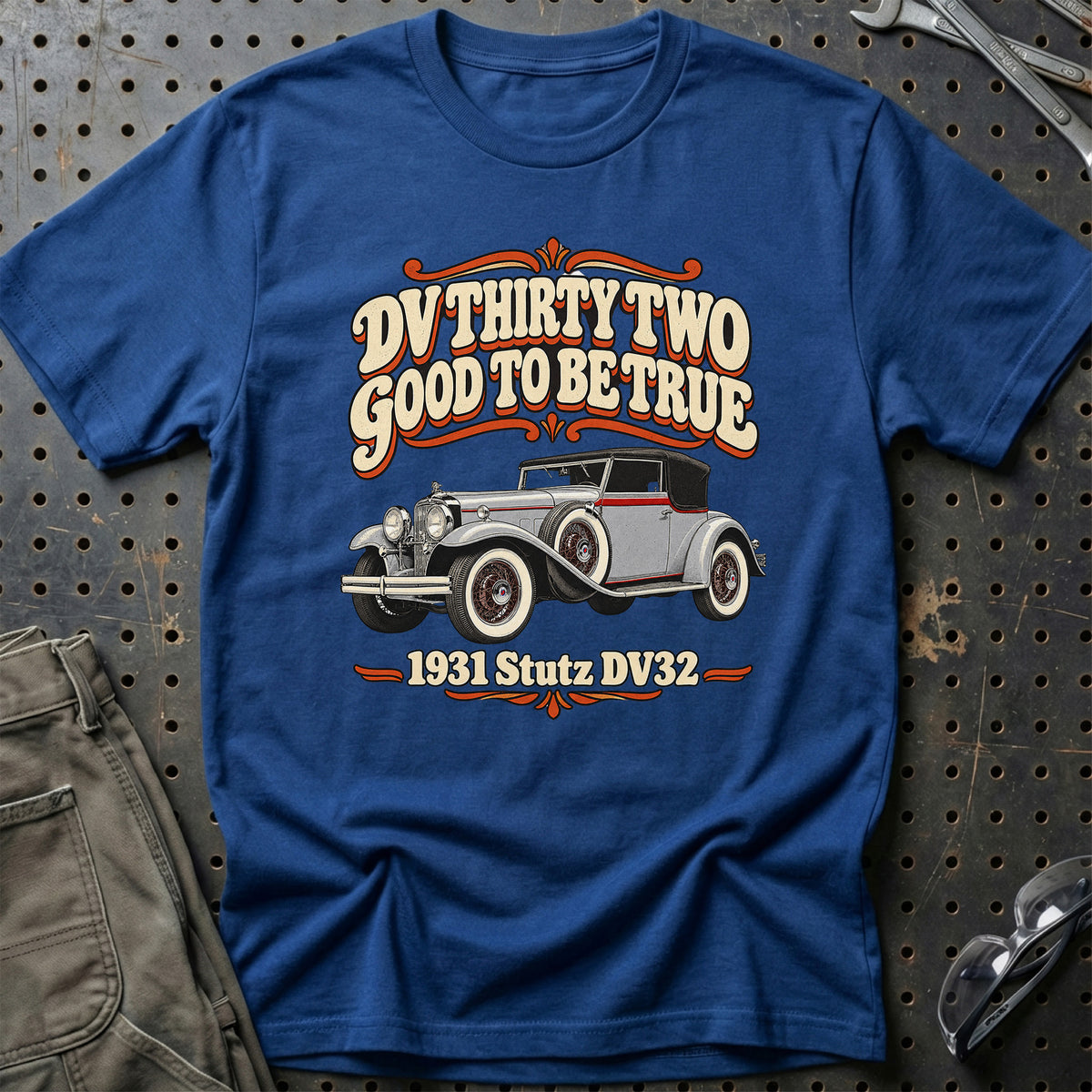 
Stutz DV32 1931 – DV Thirty Two Good to Be True T-Shirt – Blå Royal