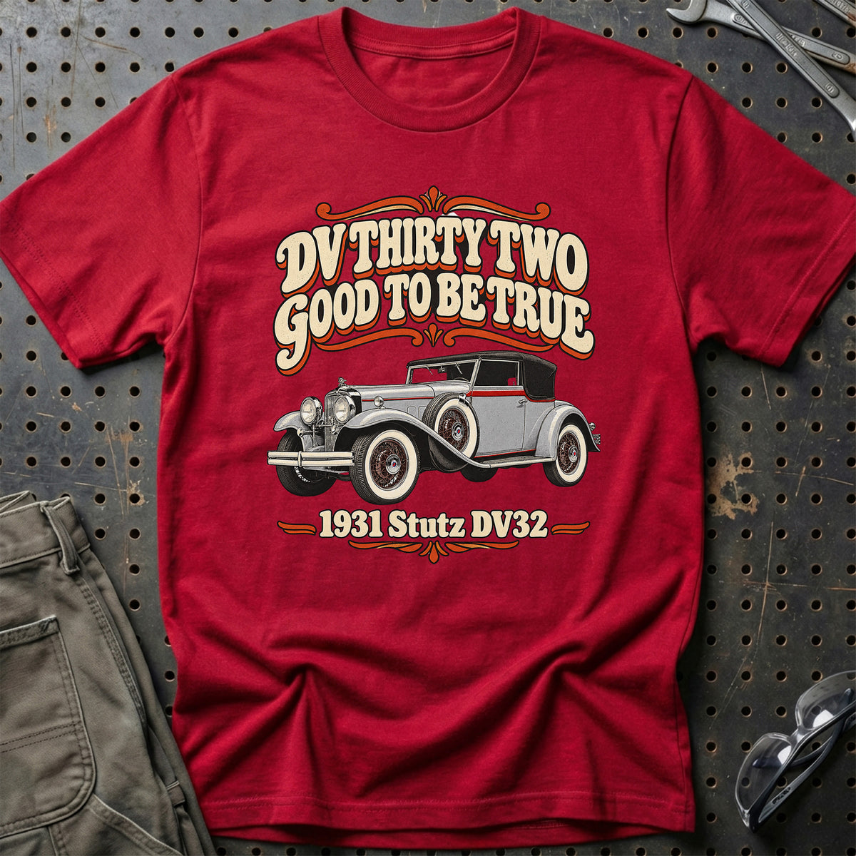 
Stutz DV32 1931 – DV Thirty Two Good to Be True T-Shirt – Rød