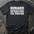 Subaru – Firehjulstræk Er Ikke Kun Til Vinter T-Shirt – Sort