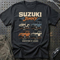 
Suzuki Jimny – Generations of Legends T-Shirt – Sort