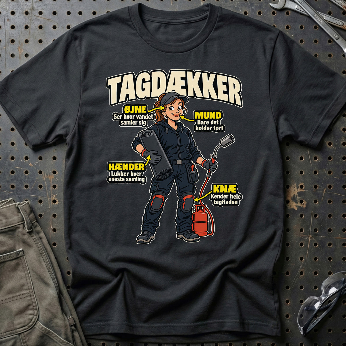 Tagdækker – Anatomi T-Shirt – Sort