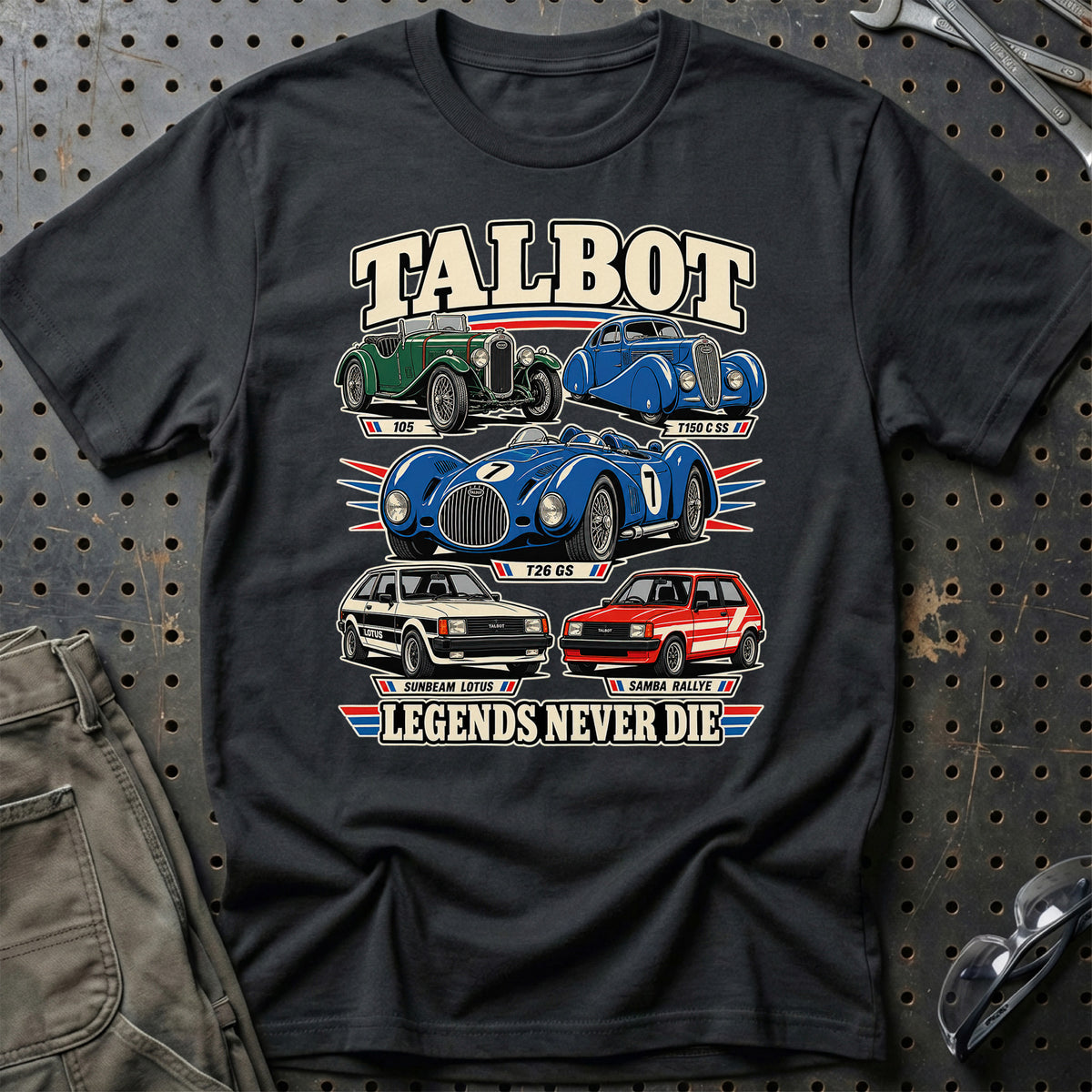Talbot Legends Never Die T-Shirt – Sort