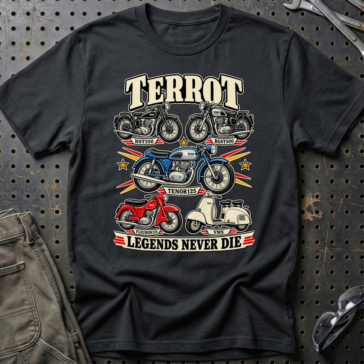Terrot Legends Never Die T-Shirt – Sort