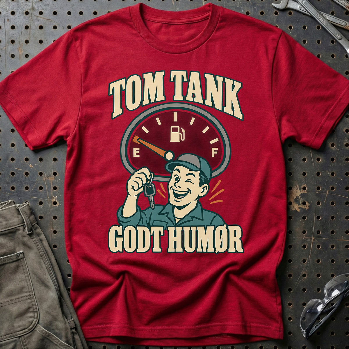 Tom tank – Godt humør T-Shirt – Rød