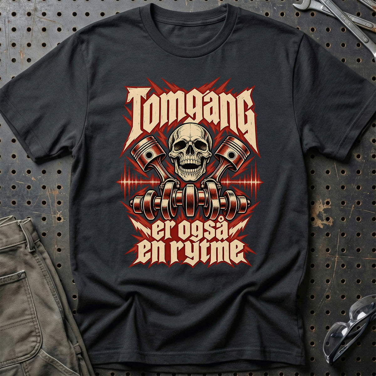 Tomgang er også en rytme – Rock T-Shirt – Sort