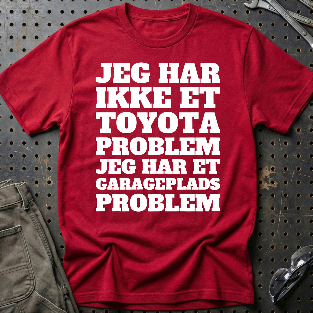 Toyota – Jeg har et garageplads problem T-Shirt – Rød