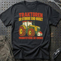 
Traktoren er større end huset prioriteterne er i orden – Retro – Unisex T-Shirt – Sort
