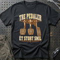 Tre pedaler – Ét stort smil T-Shirt-Beklædning-Garage Culture-Sort-S-Garage Culture Shop- garage - man cave - merchandise