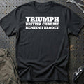 Triumph – Britisk Charme – Benzin I Blodet T-Shirt – Sort