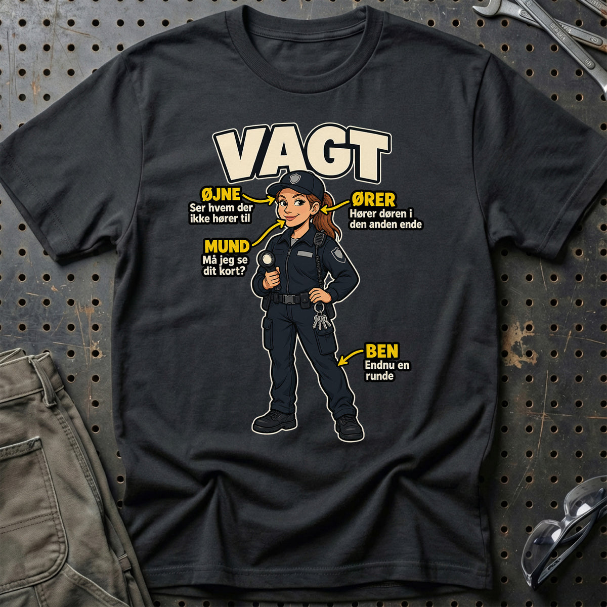 Vagt – Anatomi T-Shirt – Sort
