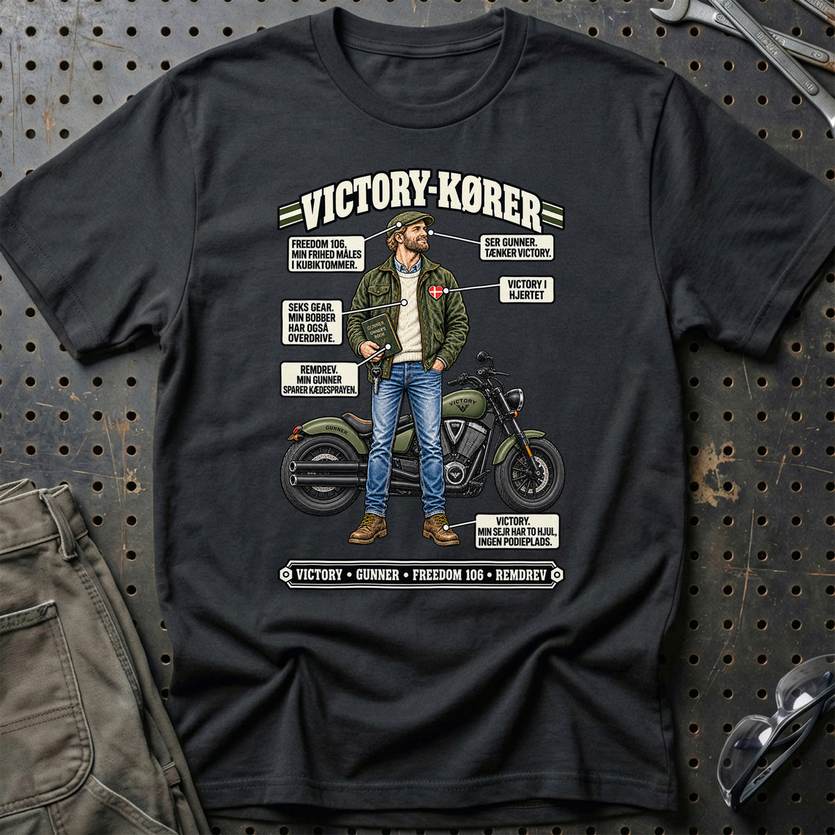 
Victory-Kører T-Shirt – Sort