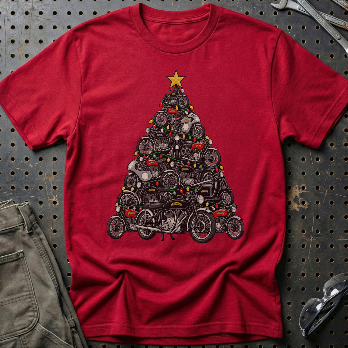 Vincent Juletræ T-Shirt – Rød