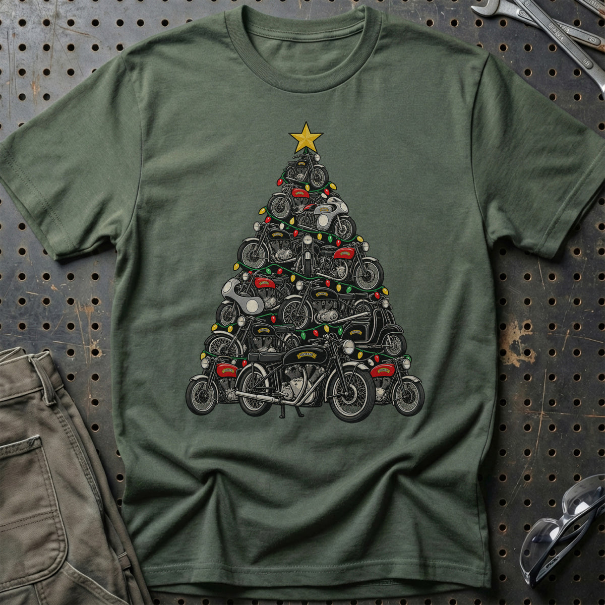 Vincent Juletræ T-Shirt – Grøn Militær