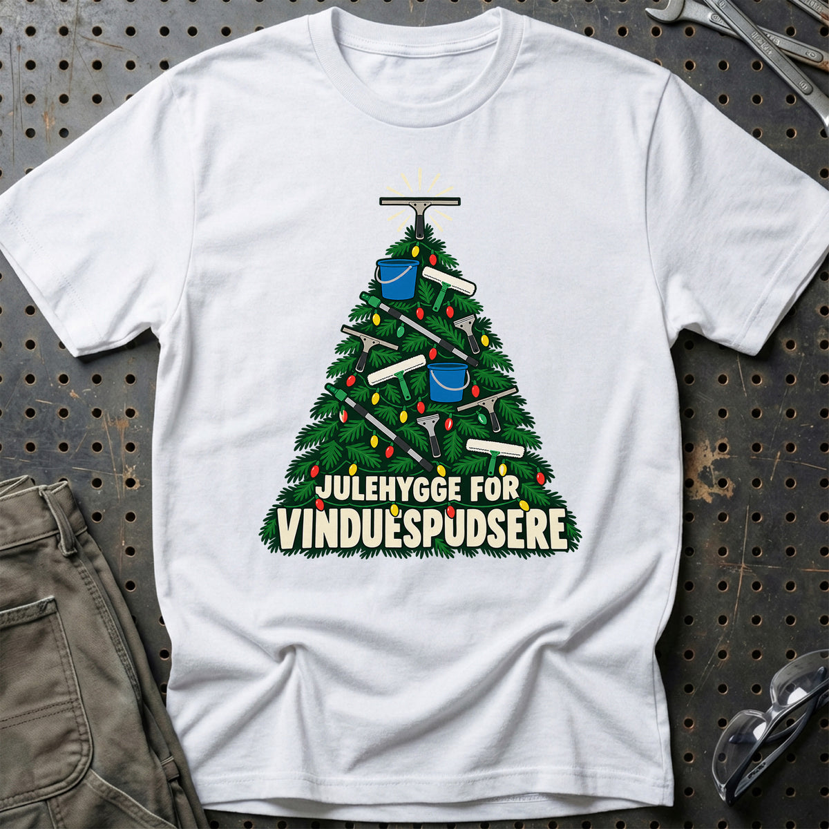 
Vinduespudser – Julehygge – Unisex T-Shirt – Hvid