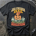 
Vinterbader – Jeg fryser ikke jeg vibrerer af begejstring – Unisex T-Shirt med tryk foran, farve: Sort