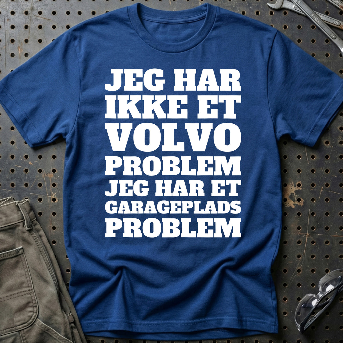 Volvo – Jeg har et garageplads problem T-Shirt – Blå Royal