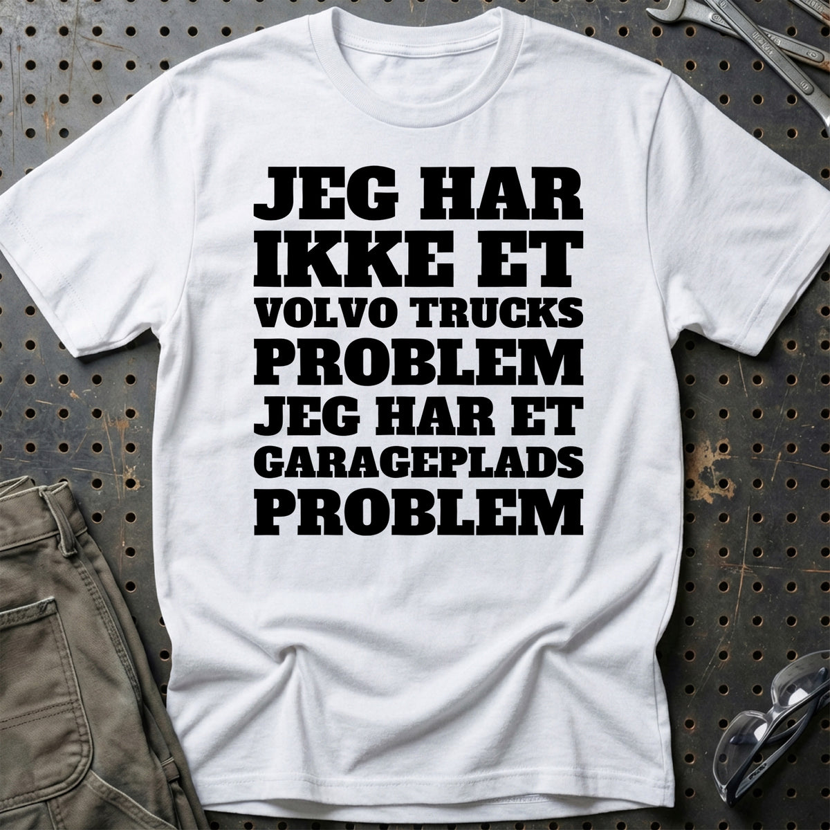 Volvo Trucks – Jeg har et garageplads problem T-Shirt – Hvid