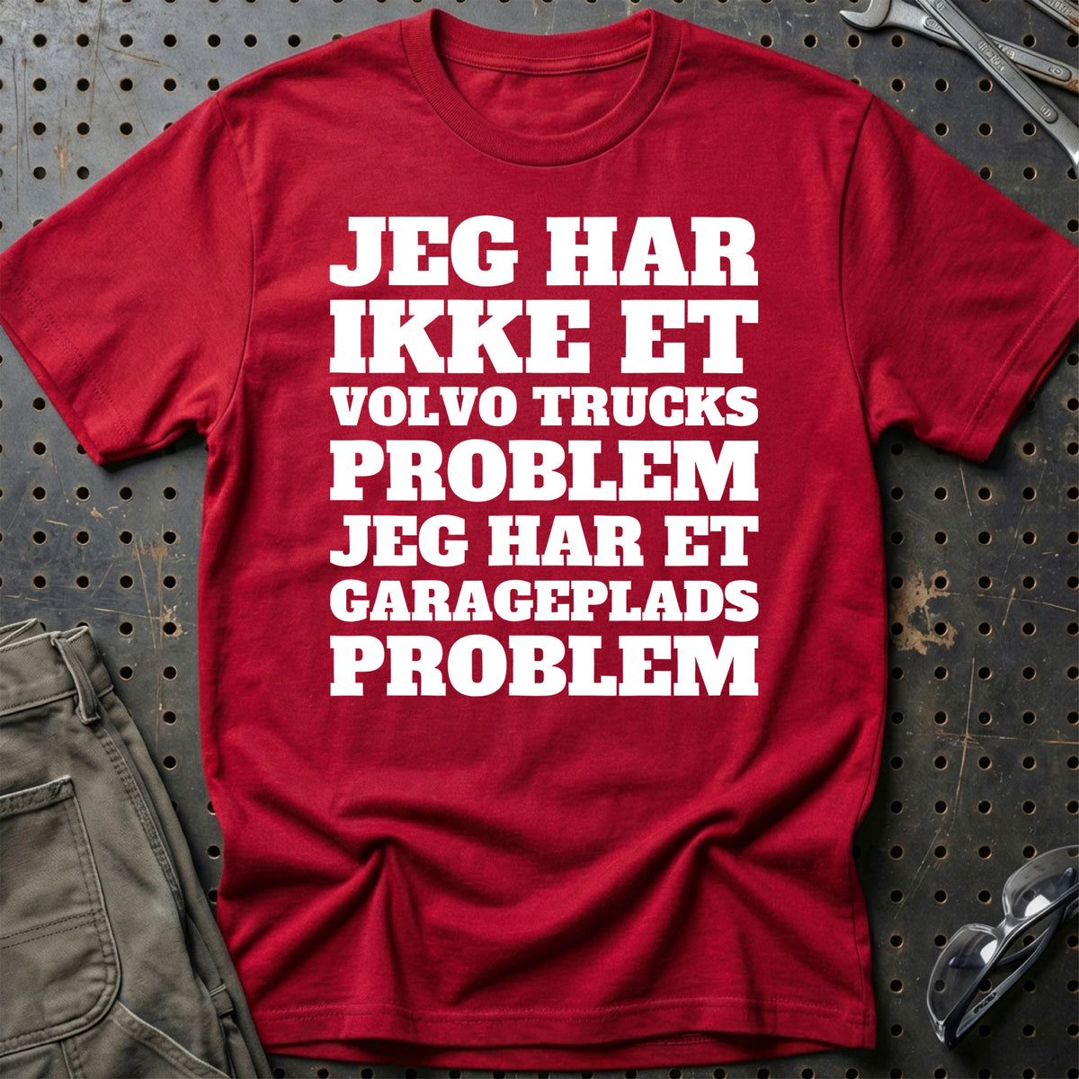 Volvo Trucks – Jeg har et garageplads problem T-Shirt – Rød